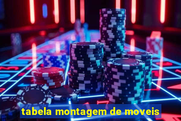 tabela montagem de moveis